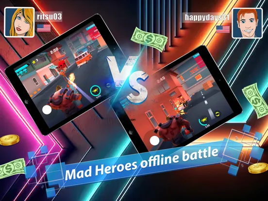 تصاویر Mad Heroes - Payday Tournament iPad 