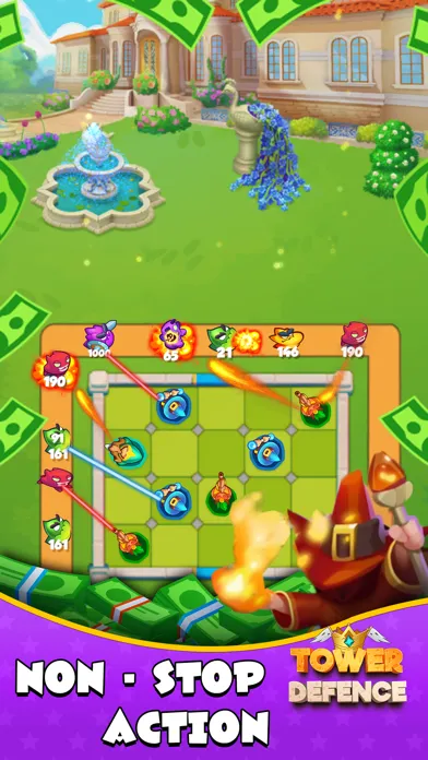 ภาพหน้าจอของ Tower Defense Real Cash Match
