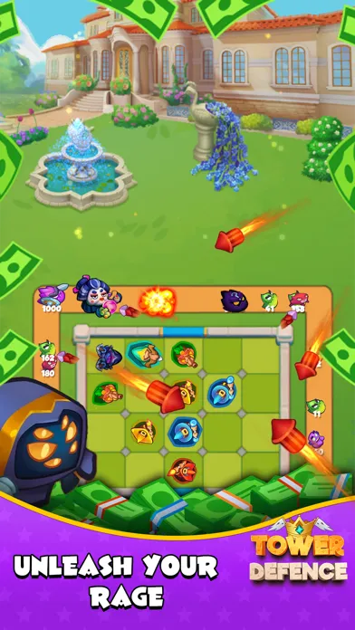 ภาพหน้าจอของ Tower Defense Real Cash Match