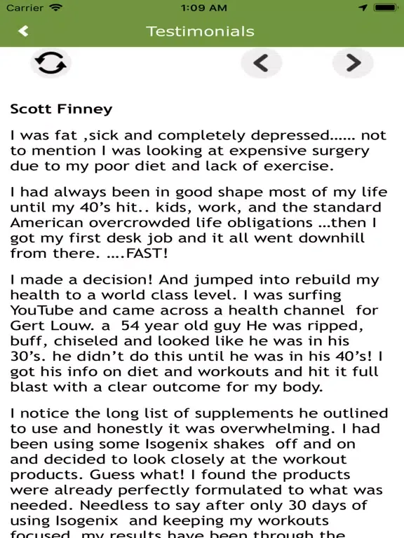 Ảnh chụp màn hình của M Buis Healthy Lifestyle iPad 