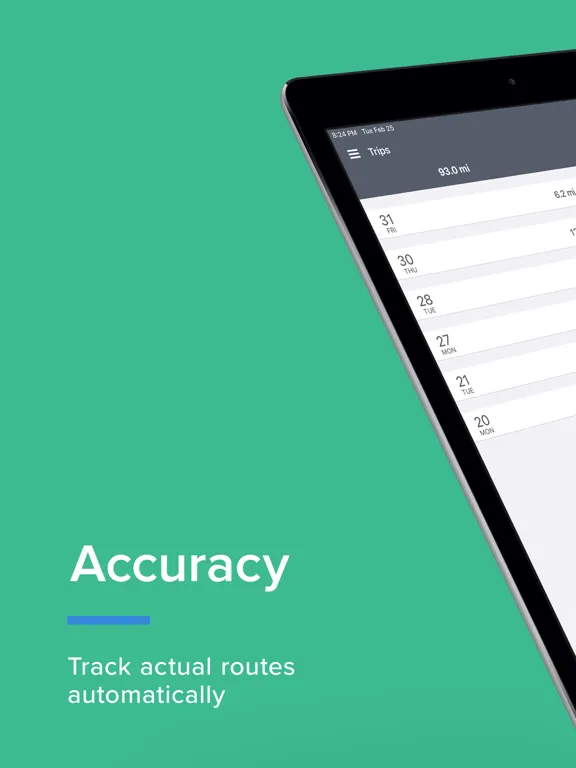 Captures d'écran de mLog Mileage Tracker - mBurse iPad 