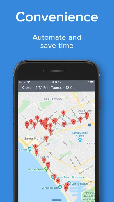 Captures d'écran de mLog Mileage Tracker - mBurse
