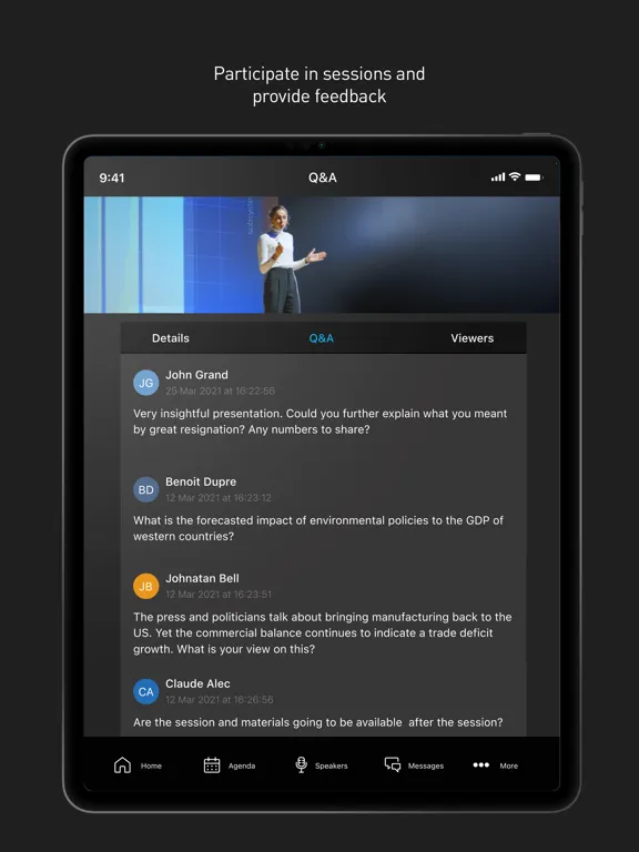 Screenshot di Mercedes-Benz Event iPad 