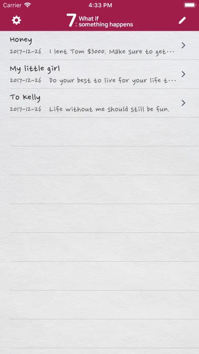 Capturas de pantalla de 7 : What if something happens