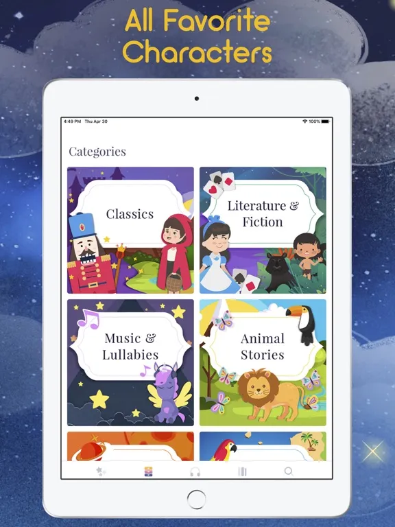 Ảnh chụp màn hình của Fairy Tales & Bedtime Stories iPad 