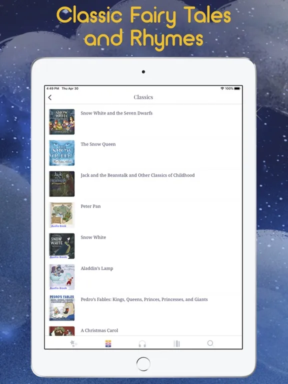 Ảnh chụp màn hình của Fairy Tales & Bedtime Stories iPad 