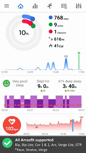 Captures d'écran de Notify for Amazfit & Zepp