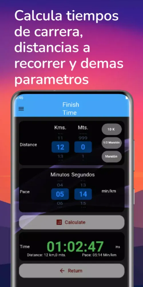 Running pace calculator应用截图
