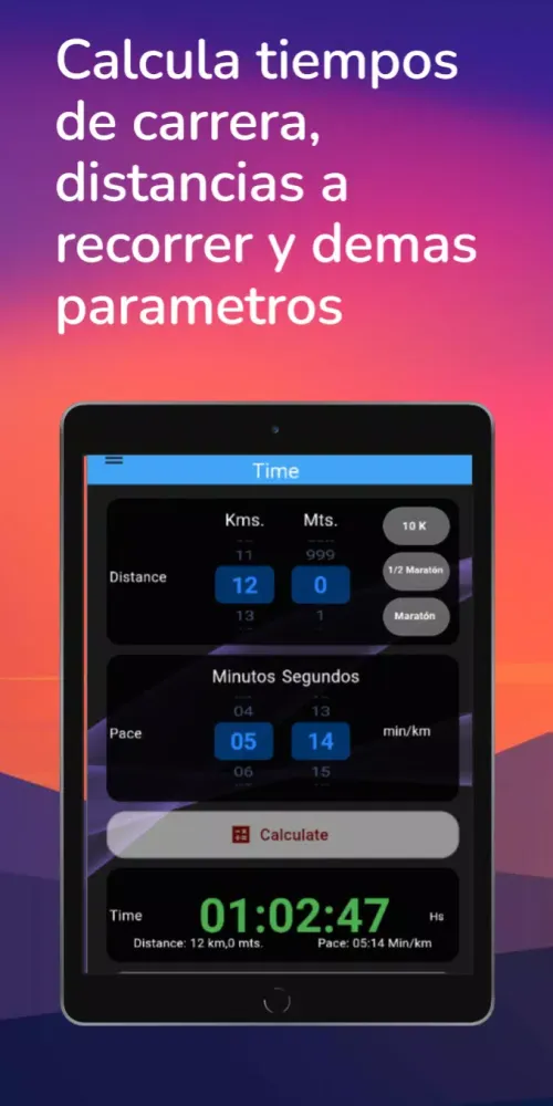 Running pace calculator应用截图
