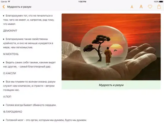 Энциклопедия мудрости, цитаты, биографии и мемуары iPad 应用截图