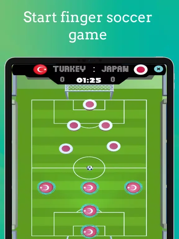 Finger Soccer League iPad  Screenshots