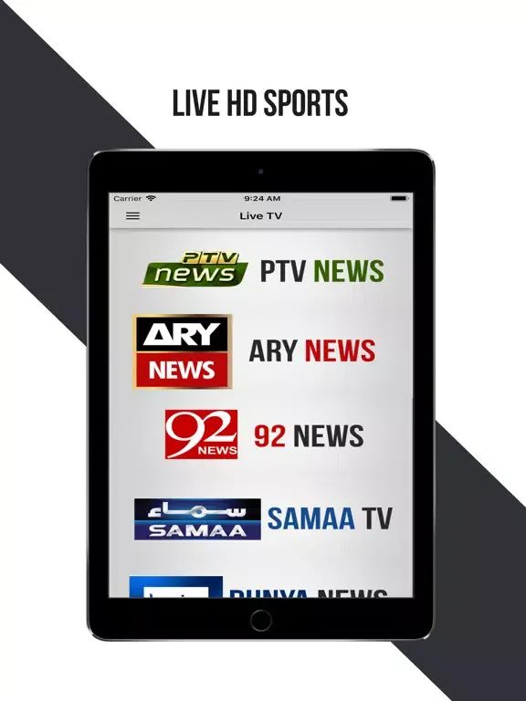 Pak News Channels iPad 应用截图