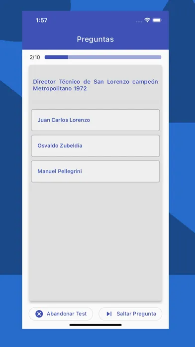 Zrzuty ekranu Quiz Futbol Argentino