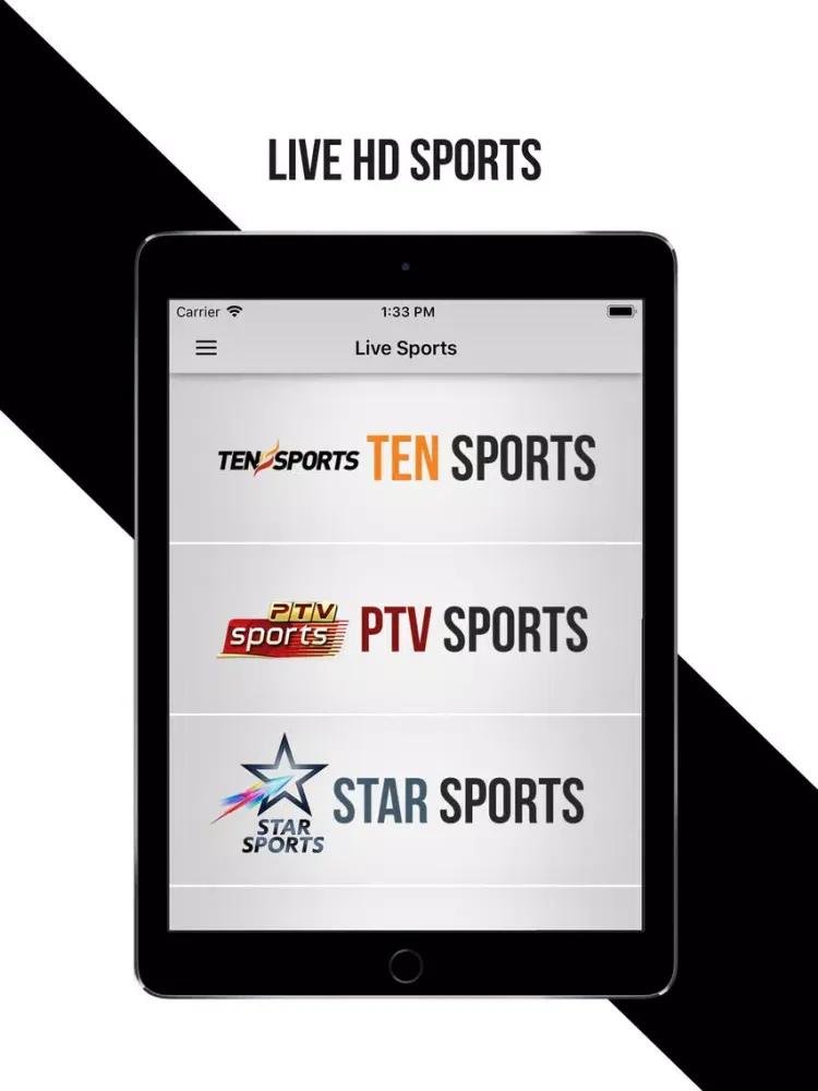 Screenshot di TEN Sports Live iPad 