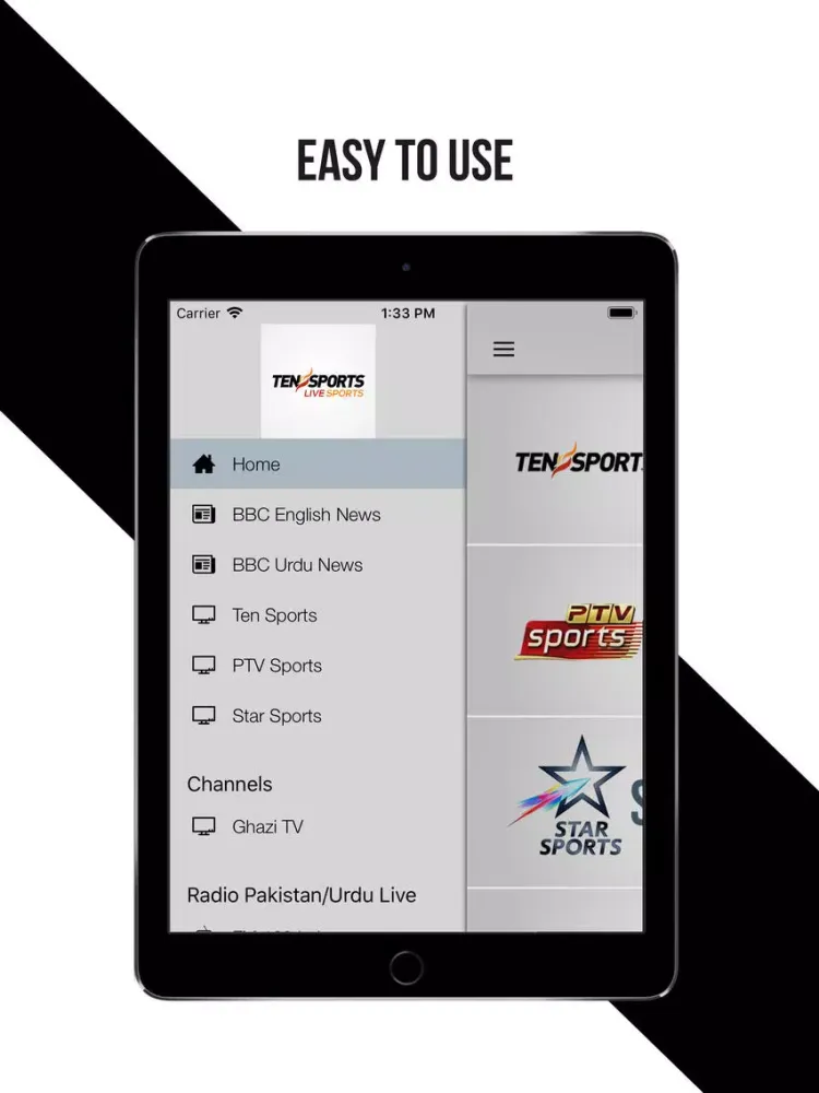 Screenshot di TEN Sports Live iPad 