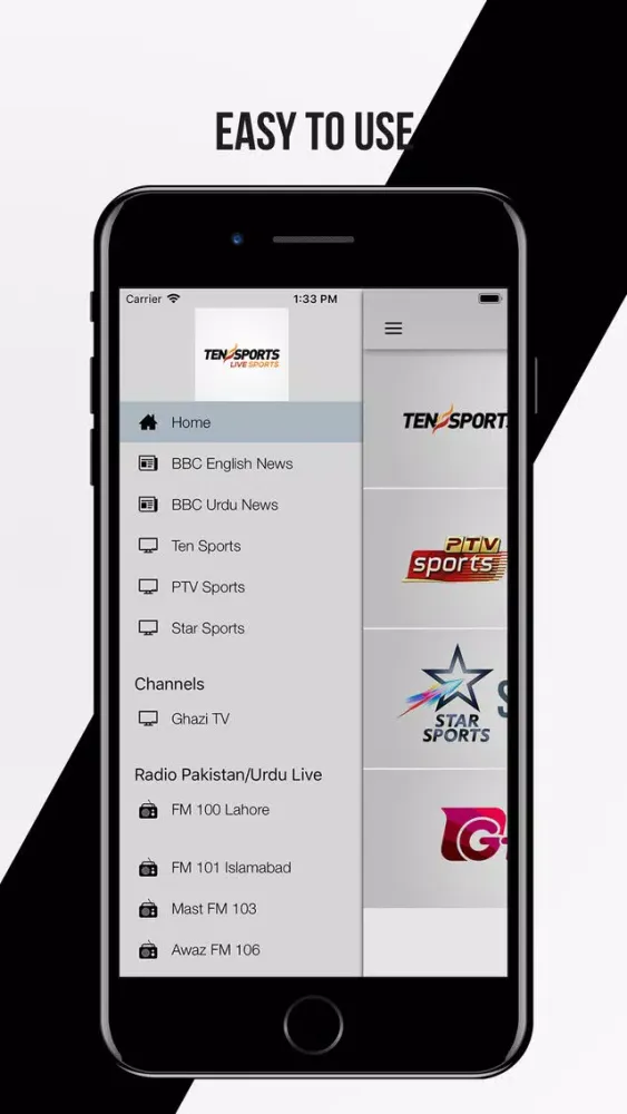 Screenshot di TEN Sports Live
