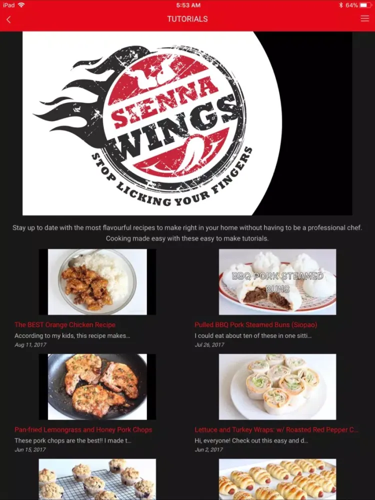 Sienna Wings iPad 應用截圖