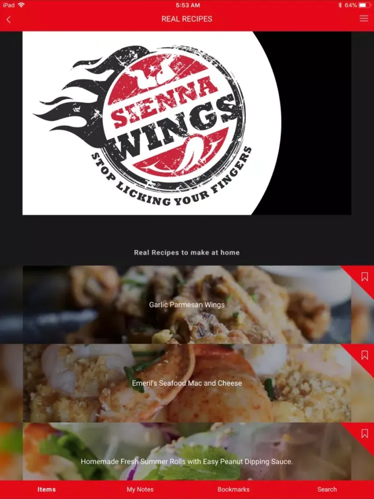 Sienna Wings iPad 應用截圖