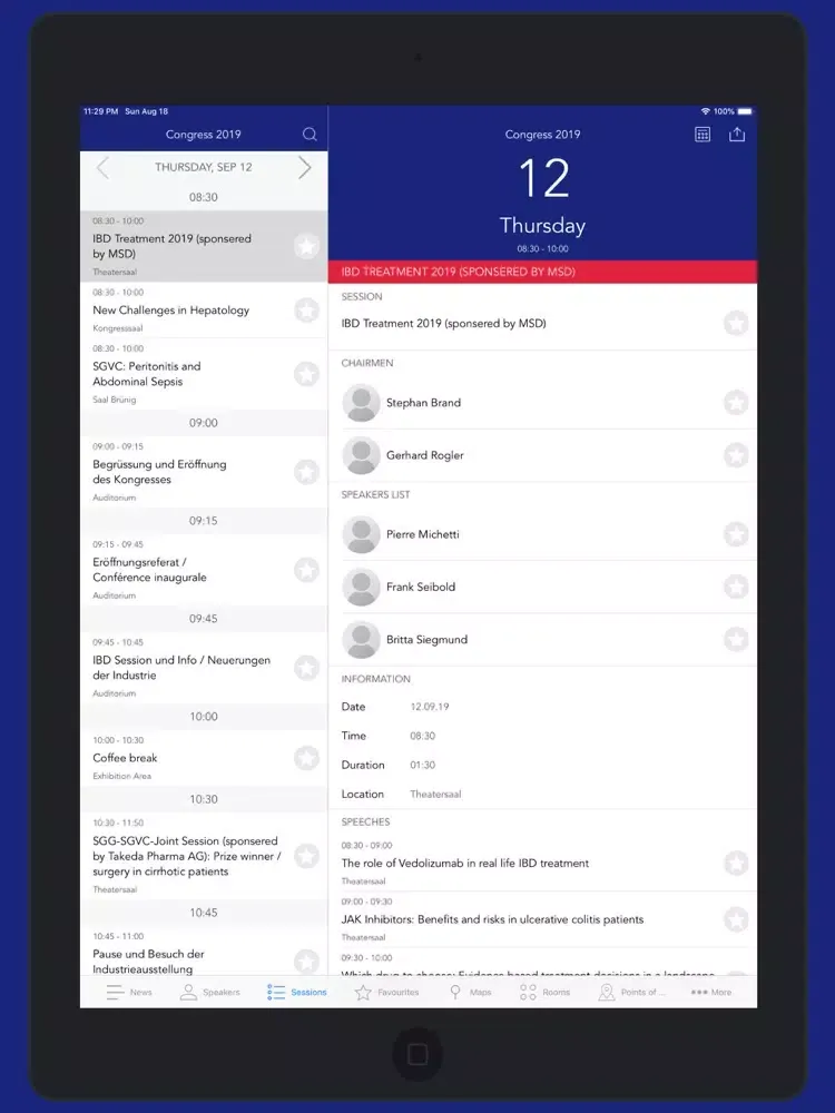 Congress 2019 iPad  স্ক্রিনশট