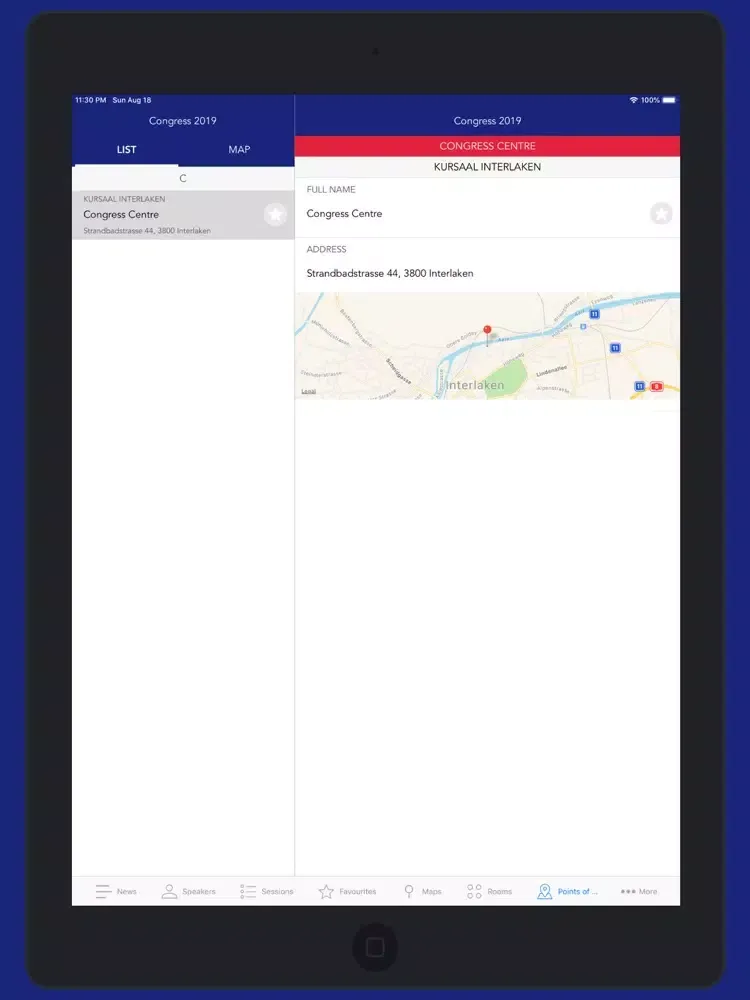 Congress 2019 iPad  স্ক্রিনশট