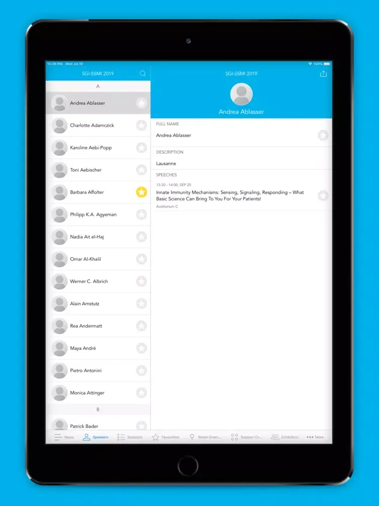 SGI SGInf 2019 iPad  Screenshots