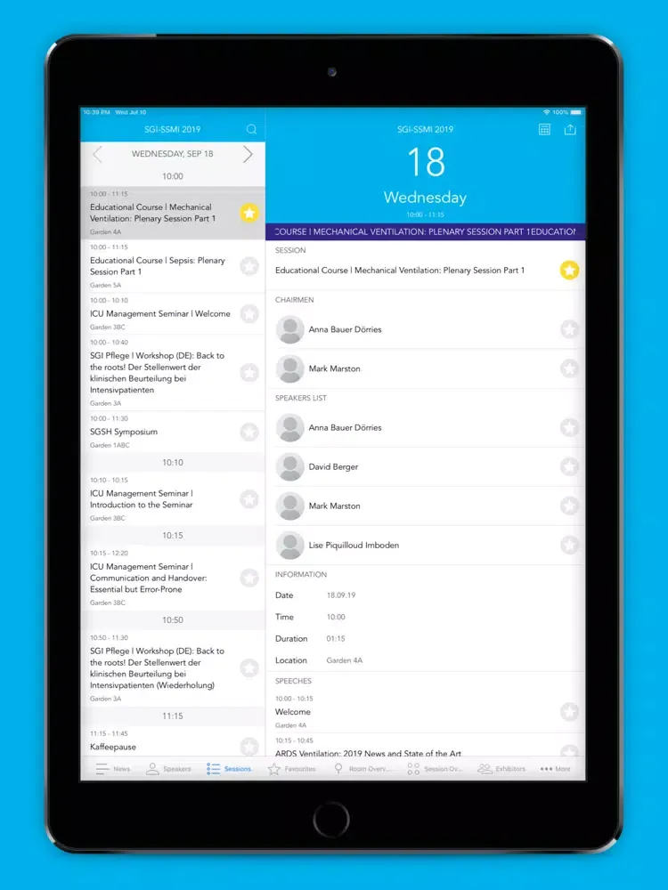 SGI SGInf 2019 iPad  Screenshots
