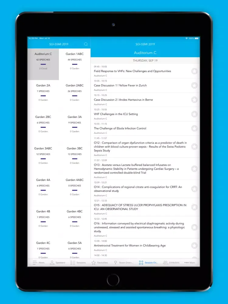 SGI SGInf 2019 iPad  Screenshots