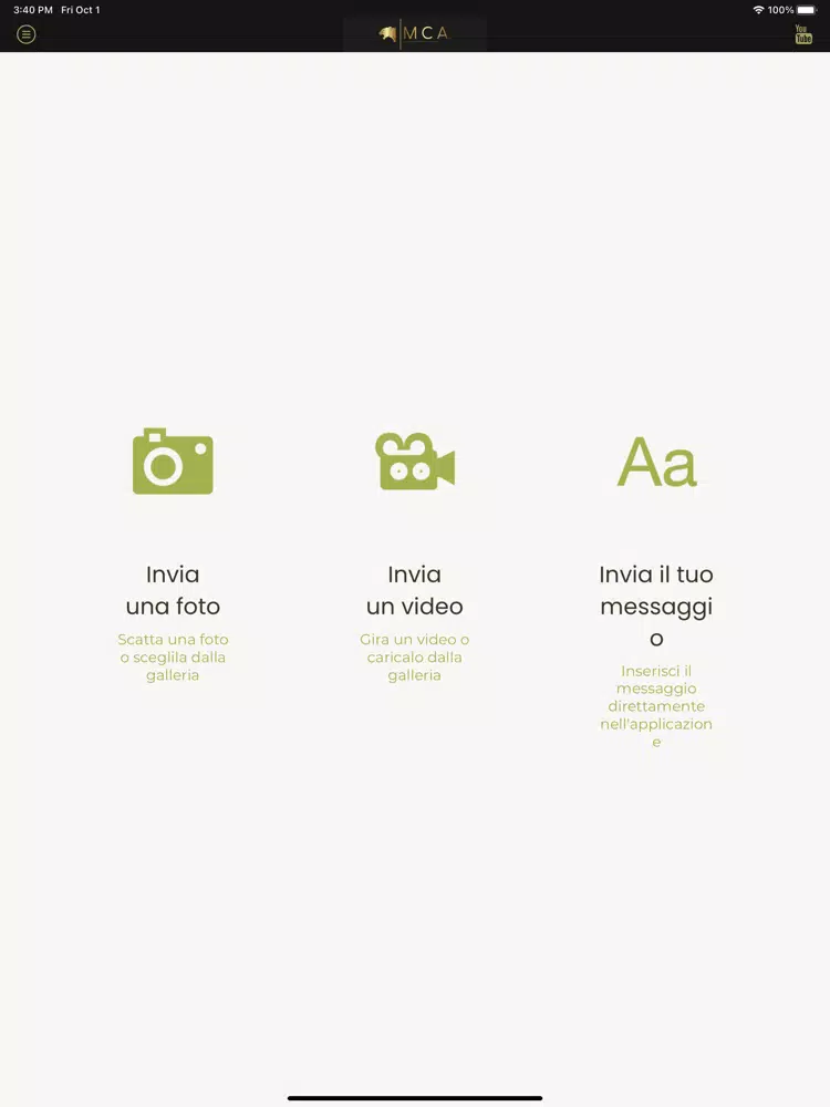 Tangkapan layar MCA - Marco Cappelli Agency iPad 
