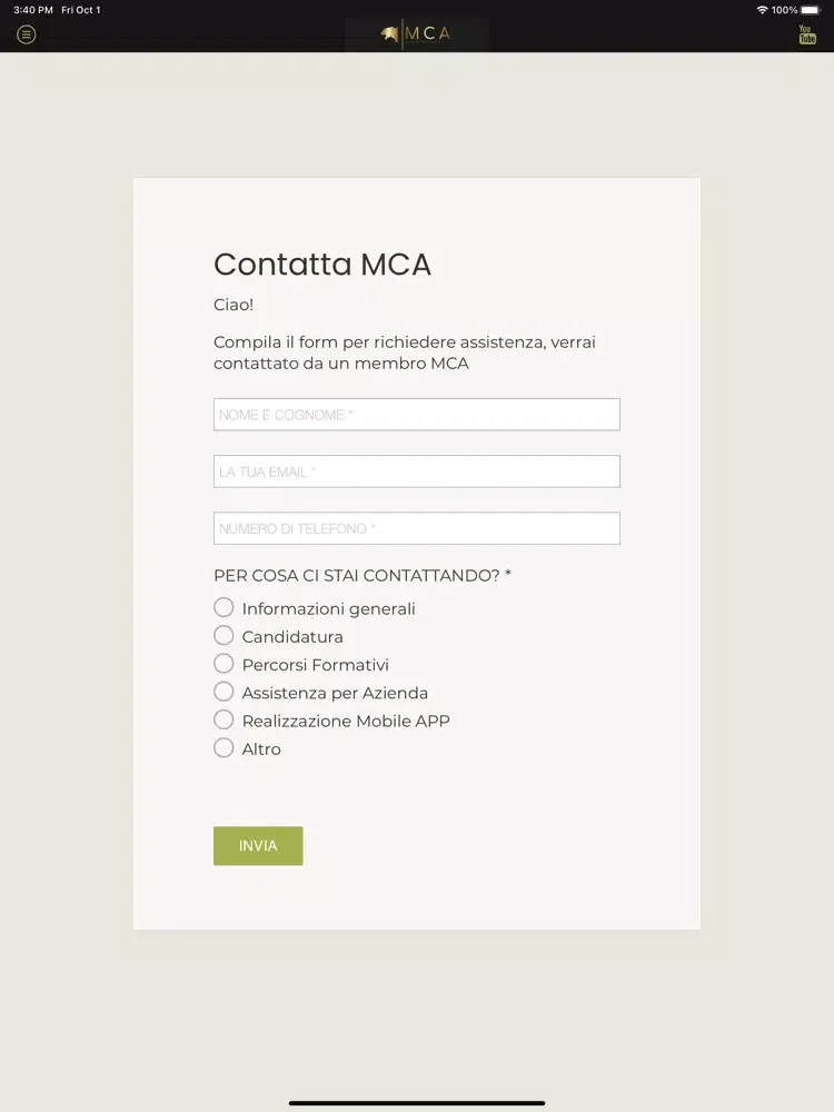 MCA - Marco Cappelli Agency iPad 应用截图