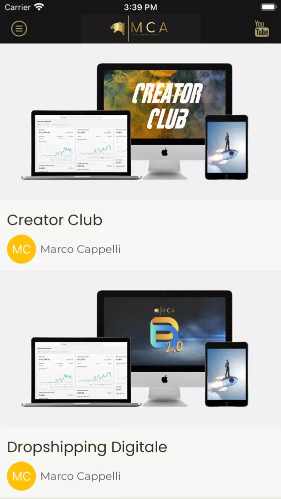Tangkapan layar MCA - Marco Cappelli Agency