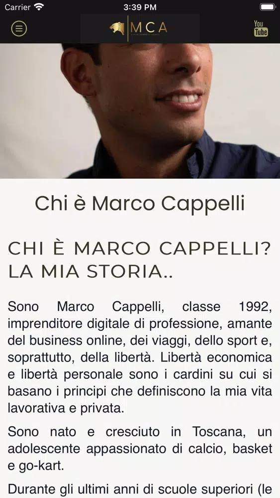 Tangkapan layar MCA - Marco Cappelli Agency