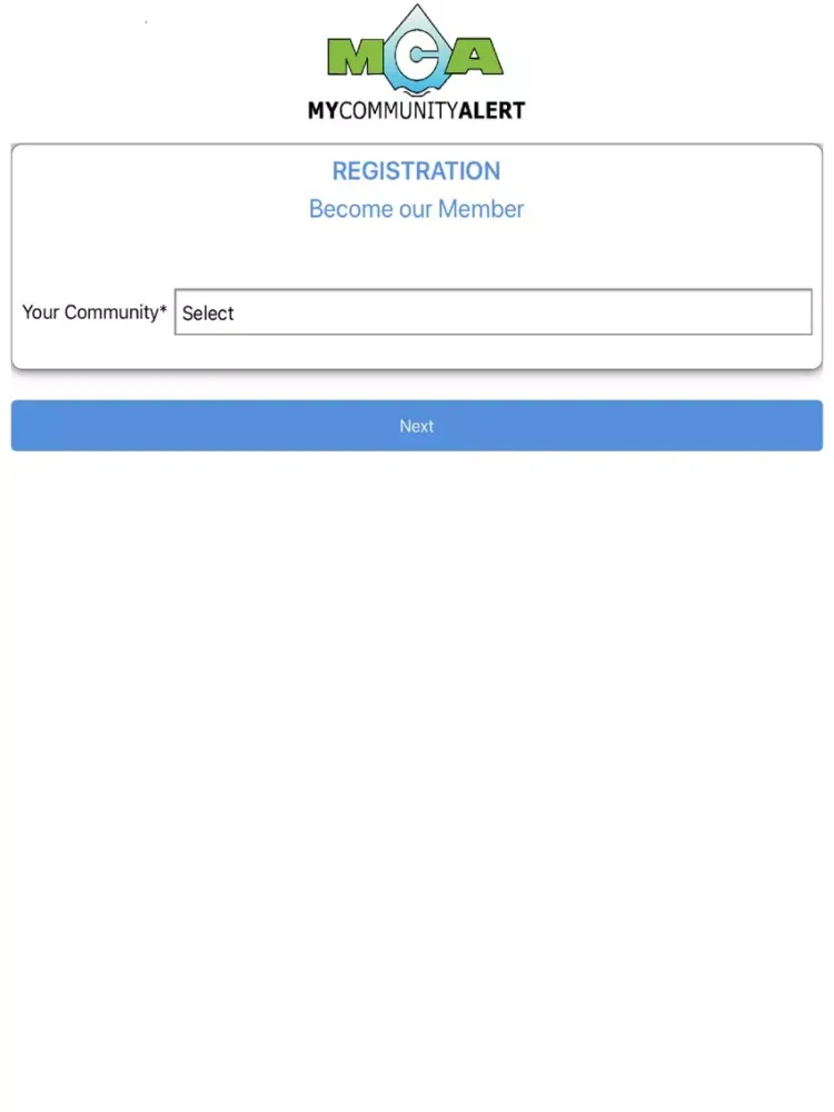 Screenshot di My Community Alert (MCAlert) iPad