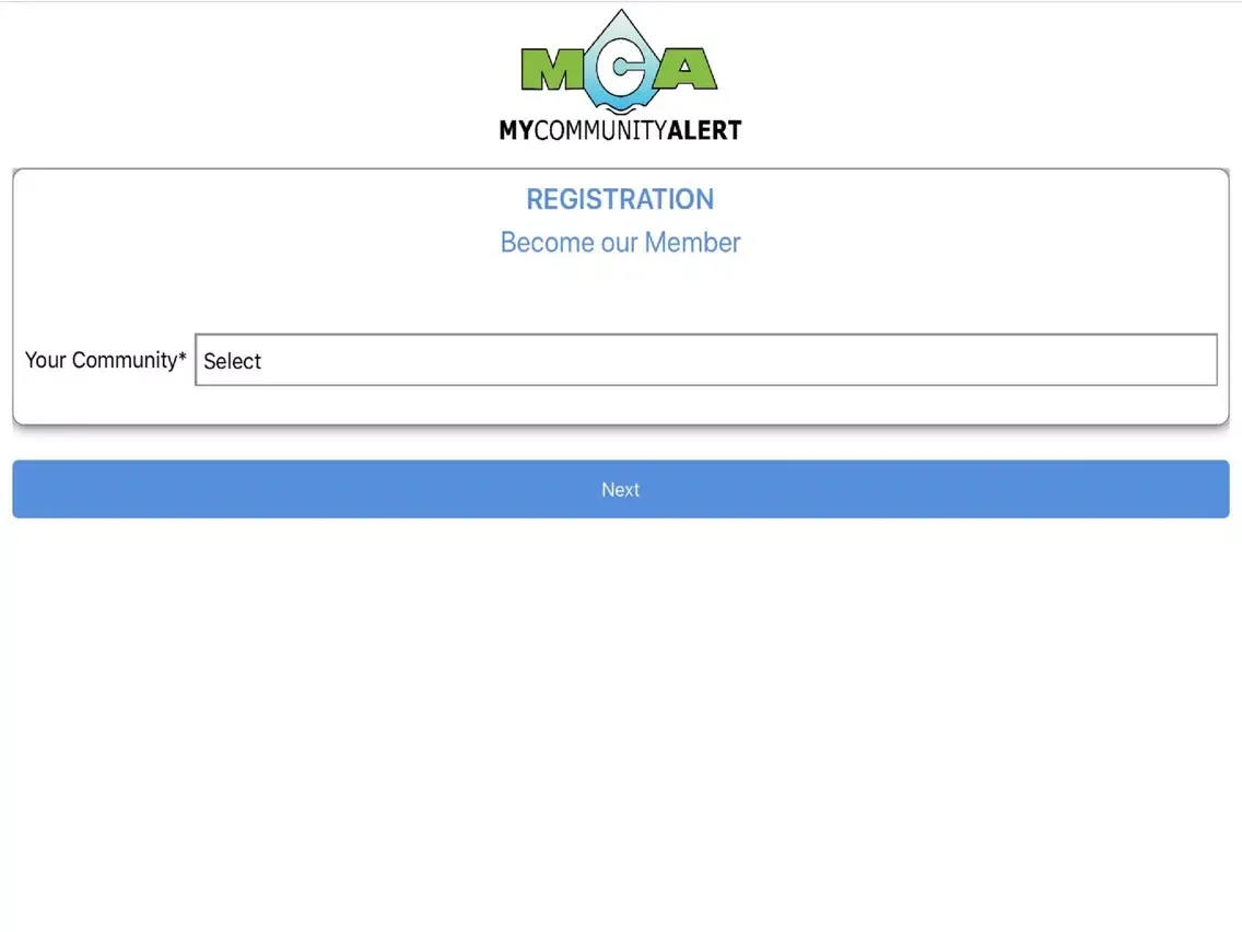 Screenshot di My Community Alert (MCAlert) iPad