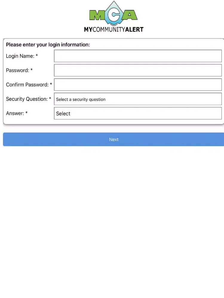 Screenshot di My Community Alert (MCAlert) iPad