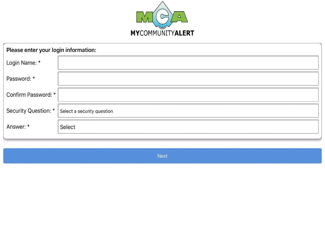 Screenshot di My Community Alert (MCAlert) iPad