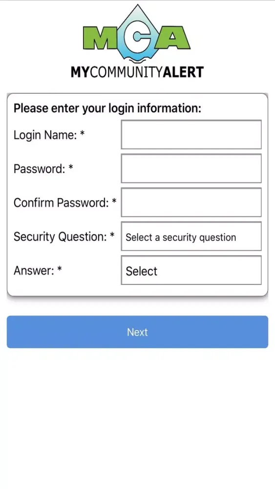 Screenshot di My Community Alert (MCAlert)