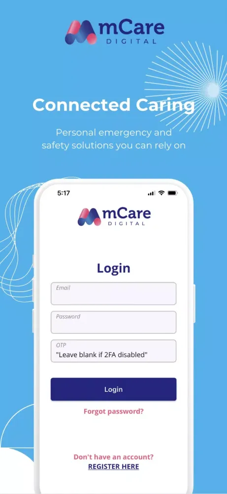 ภาพหน้าจอของ mCare Digital