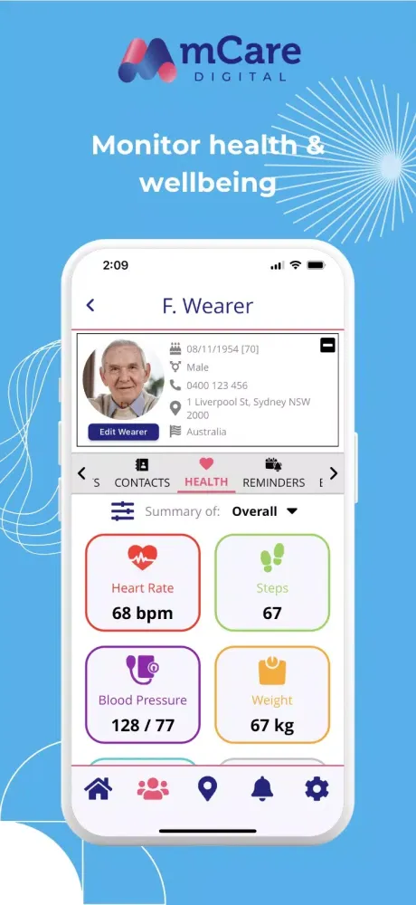 ภาพหน้าจอของ mCare Digital