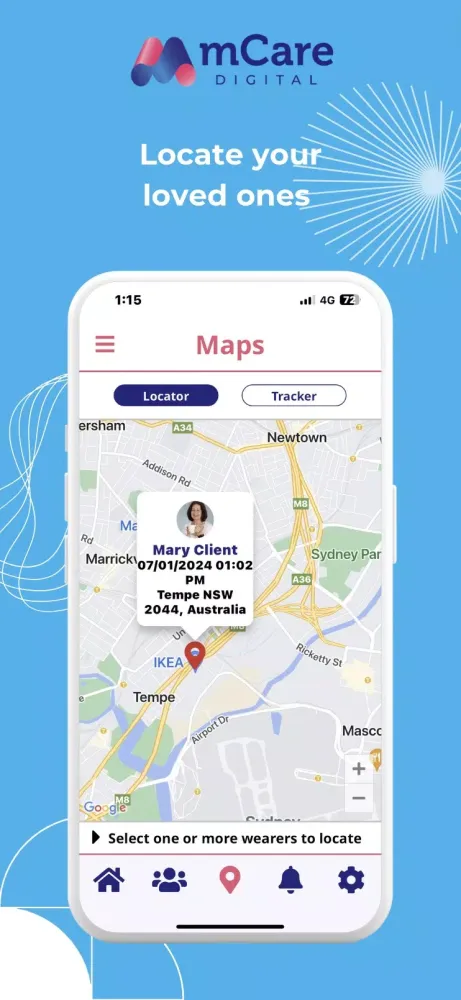 ภาพหน้าจอของ mCare Digital