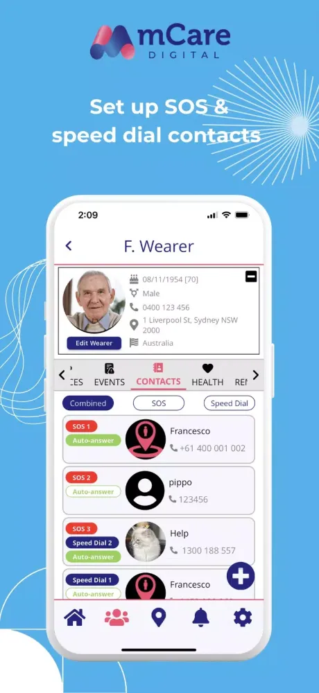 ภาพหน้าจอของ mCare Digital
