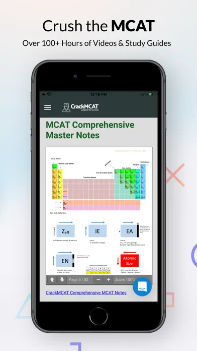 Captures d'écran de Crack the MCAT Exam