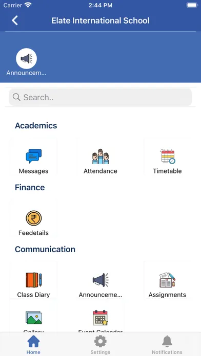 Elate Parent Portal سکرین شاٹس