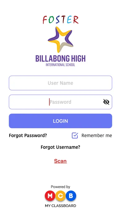Foster Billabong Parent Portal スクリーンショット