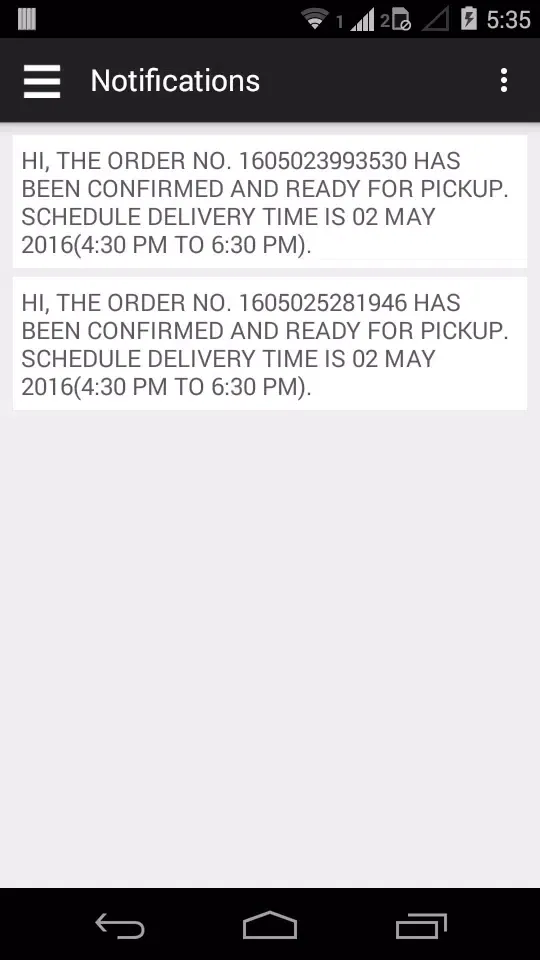 Ảnh chụp màn hình của Admin App