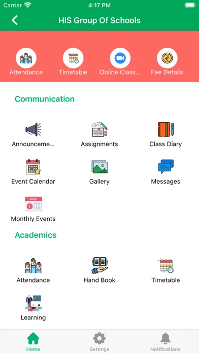 HIS Group of Schools Screenshots