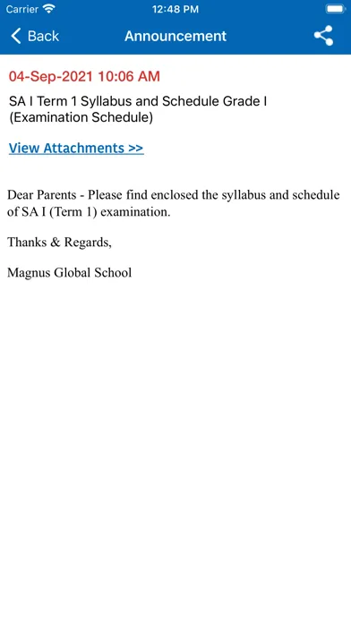 Screenshot di Magnus Global School