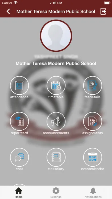 Zrzuty ekranu MTMPS Parent Portal