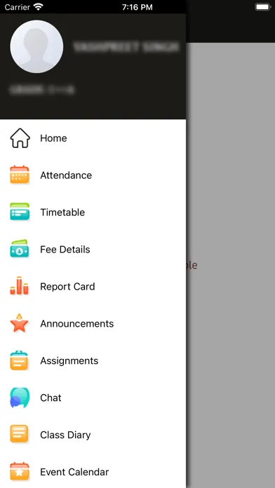Zrzuty ekranu MTMPS Parent Portal