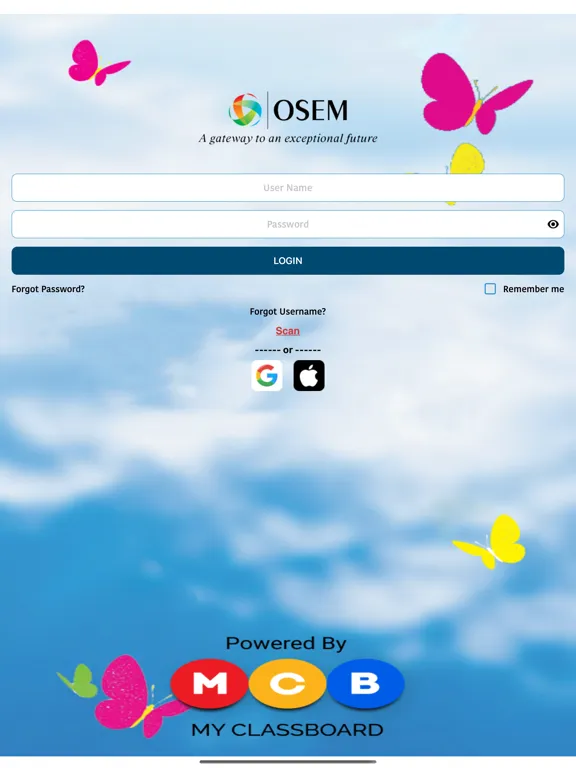 Capturas de tela do OmShanti English Medium School iPad 
