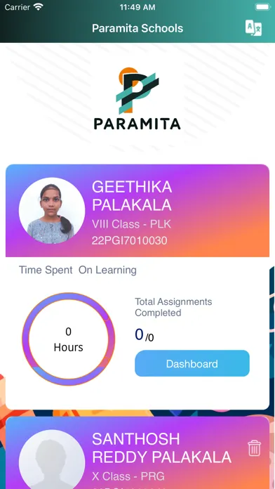 Ảnh chụp màn hình của Paramita School